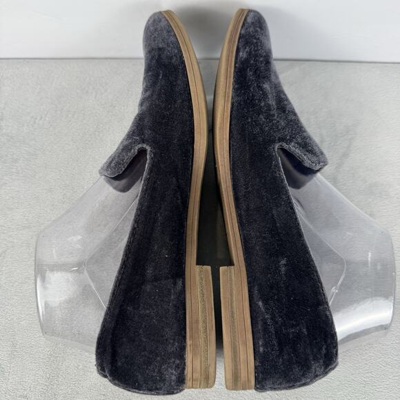 DV by Dolce Vita Womens 8 Purple Gray Slip On Velvet Loafers 096007318 Casual - Picture 7 of 10